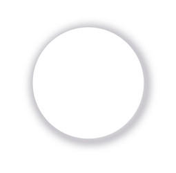 Realistic round shadow with soft edges gray vector