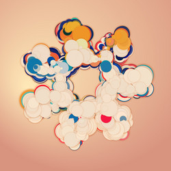 array colorful circles vector image