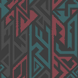 Geometric Color Seamless Pattern vector image