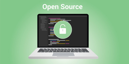 Open Source Code Development vector image