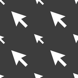 arrow cursor computer mouse icon sign seamless vector image