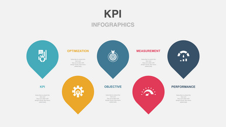 kpi optimization objective measurement vector image