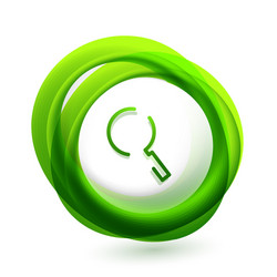 search magnifier web button magnify icon modern vector image