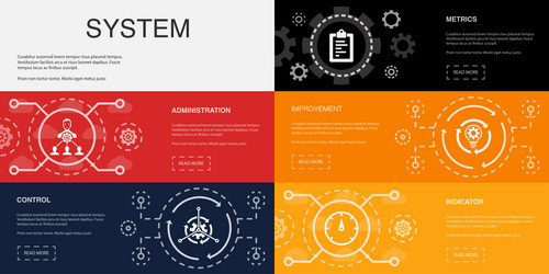Control Metrics Dashboard vector image