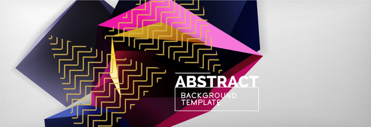 dark 3d triangular low poly shapes abstract vector image
