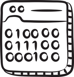 web coding vector image