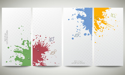abstract hand drawn spotted background with empty vector image