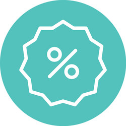 isolated wallet line and block style icon vector image