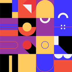 memphis abstract pattern design vector image