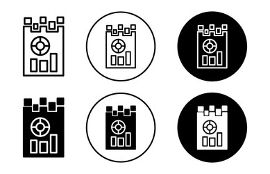 missing data pattern icon collection of outline vector image