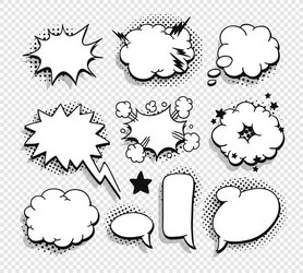 pop art speech bubble without text vector image