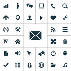 Web UI Icon Set - Minimal vector