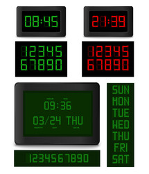 Digital Clock Display vector image