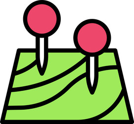 map pin icon location and navigation vector image
