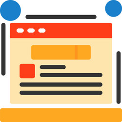schema markup flat style icon design vector image