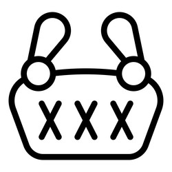 simple icon of a password being protected vector image