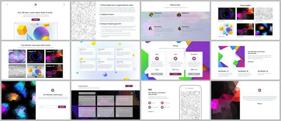 templates for website design minimal vector image