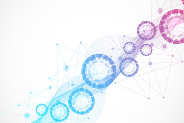 big data visualization background modern vector image