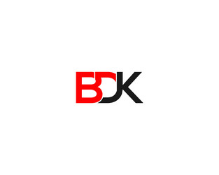 Creative professional bdk logo design Royalty Free Vector