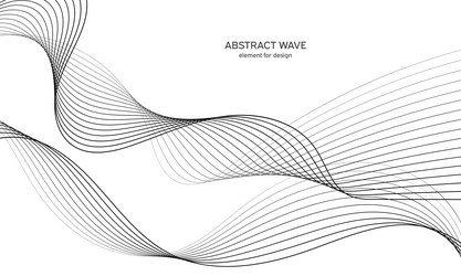 abstract wave element for design digital vector image