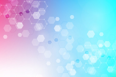 hexagonal abstract background big data vector image