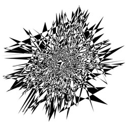 random edgy abstract with scattered vector image