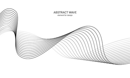 abstract wave element for design digital vector image