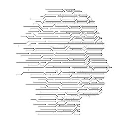 Creation of artificial intelligence humans Vector Image