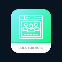 browser network web education mobile app button vector image