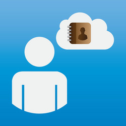 cloud computing design vector image