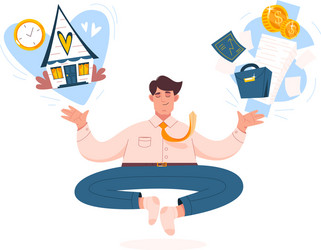 Work Life Balance Cartoon Vector Images (over 750)