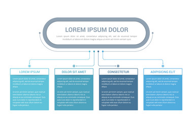 Workflow Process Diagram - 4 Steps vector image