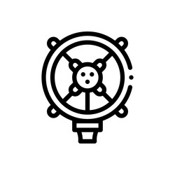 microphone icon thin linear style design isolated vector image