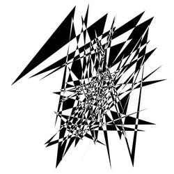 random edgy abstract with scattered vector image