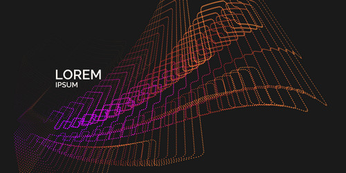 abstract background with dynamic shapes vector image