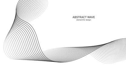 abstract wave element for design digital vector image
