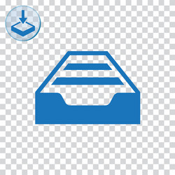 Drawer icon for web and mobile vector