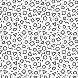 Geometric Doodle Pattern vector image