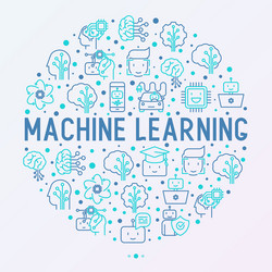 AI & Machine Learning Concepts vector image