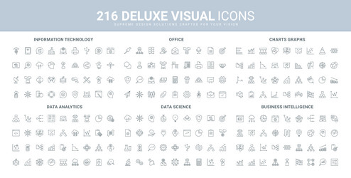 Data Analytics & Science Icons vector image