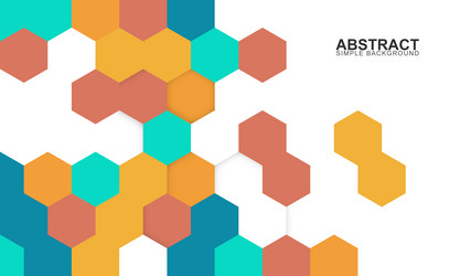 hexagonal tiles background abstract pattern vector image