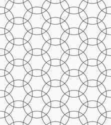 seamless pattern overlapping circles vector image