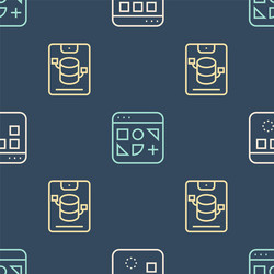 set line loading data window server web vector image