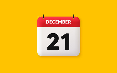 21th day of the month icon event schedule date vector image