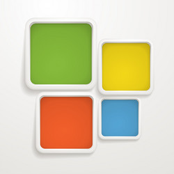 abstract background of color boxes vector image