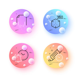 alarm clock recovery file and augmented reality vector image