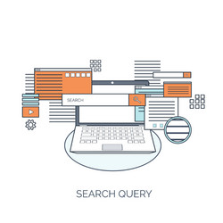 flat computing background vector image