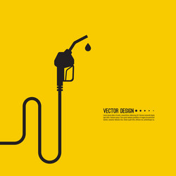 gasoline pump nozzle sign vector