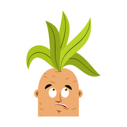 mandrake root confused oops emoji surprise vector