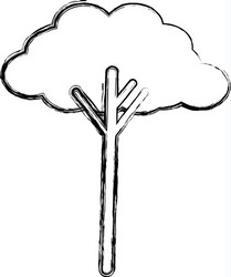 Tree icon image vector